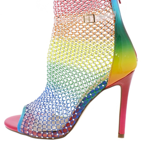 Woman’s netted diamond rainbow heel 🌈 - Picture 2 of 3